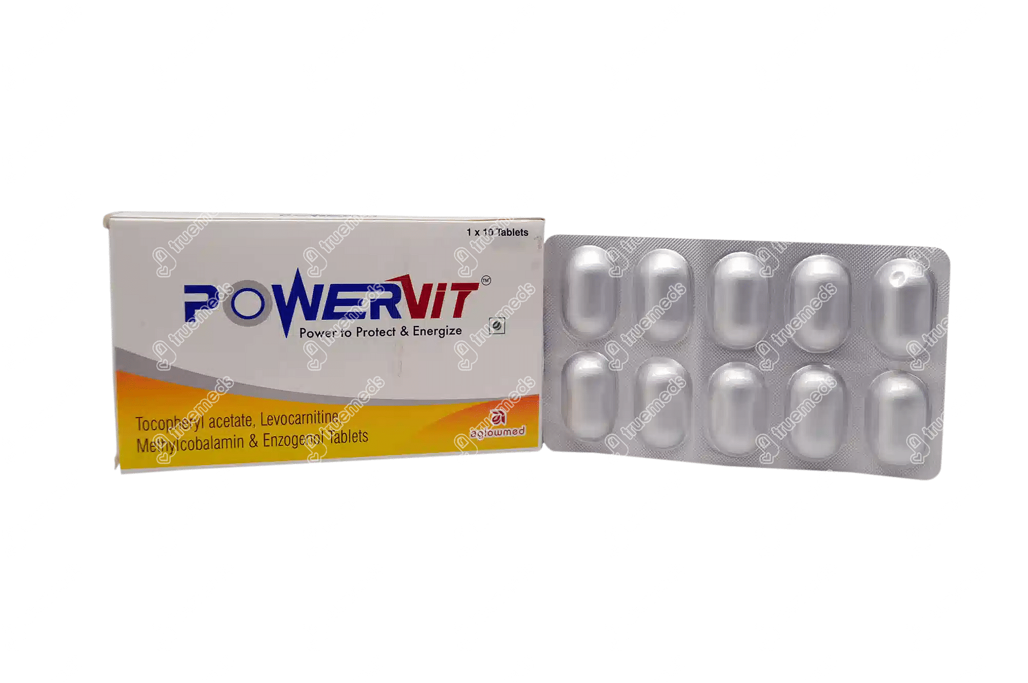 Powervit Aglowmed Tablet 10 - Uses, Side Effects, Dosage, Price | Truemeds