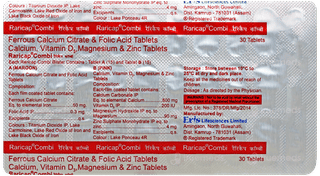 Raricap Combi Tablet 30