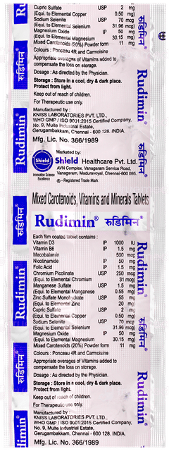 Rudimin Tablet 10