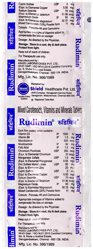 Rudimin Tablet 10