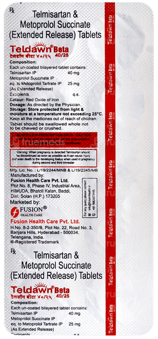 Teldawn Beta 40/25 Tablet 10