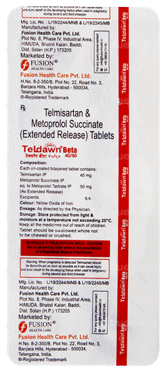 Teldawn Beta 40/50 Tablet 10 Teldawn Beta 40/50 Tablet 10
