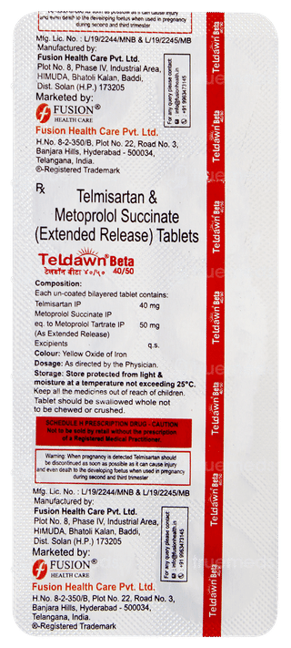 Teldawn Beta 40/50 Tablet 10