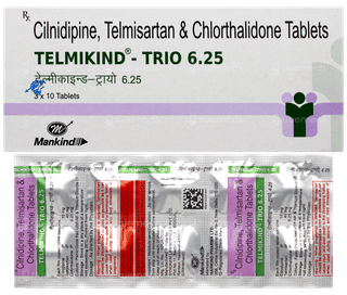 Telmikind Trio 6.25 Tablet 10