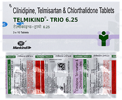 Telmikind Trio 6.25 Tablet 10