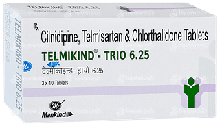 Telmikind Trio 6.25 Tablet 10