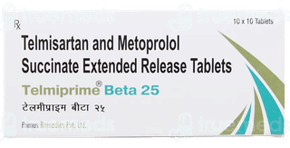 Telmiprime Beta 25 Tablet 10