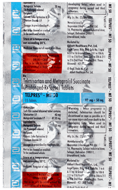 Telpres Mt 50 Tablet 15 Telpres Mt 50 Tablet 15