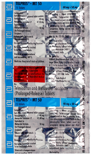Telpres Mt 50 Tablet 15