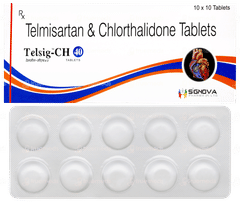 Telsig Ch 40/12.5mg Tablet 10 Telsig Ch 40/12.5mg Tablet 10