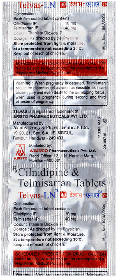 Telvas Ln 40 Tablet 10
