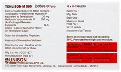 Tenlison M 500 Tablet 10 Tenlison M 500 Tablet 10