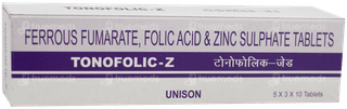 Tonofolic Z Tablet 10
