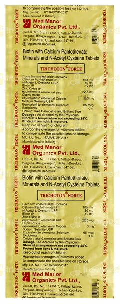 Trichoton Forte Tablet 10 Trichoton Forte Tablet 10