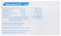 Trigabantin 100 Tablet 10 Trigabantin 100 Tablet 10