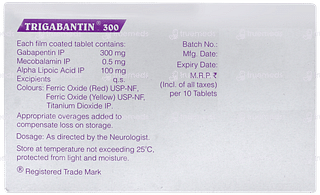 Trigabantin 300 Tablet 10