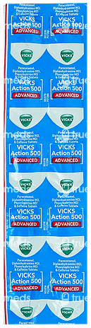 Vicks Action 500 Advanced Tablet 10