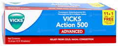 Vicks Action 500 Advanced Tablet 10