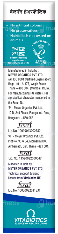 Wellman Hairfollic Tablet 30 Wellman Hairfollic Tablet 30
