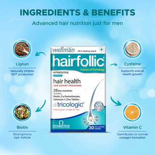 Wellman Hairfollic Tablet 30