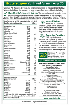 Wellman 70+ 3 Pack Of 10 Tablets