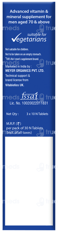 Wellman 70+ 3 Pack Of 10 Tablets