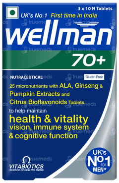 Wellman 70+ 3 Pack Of 10 Tablets