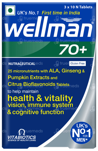 Wellman 70+ 3 Pack Of 10 Tablets