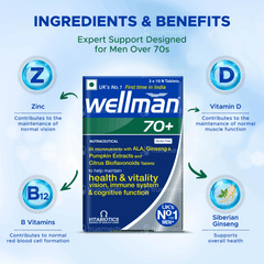 Wellman 70+ 3 Pack Of 10 Tablets