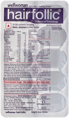Wellwoman Hairfollic Tablet 10 Wellwoman Hairfollic Tablet 10
