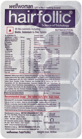 Wellwoman Hairfollic Tablet 10