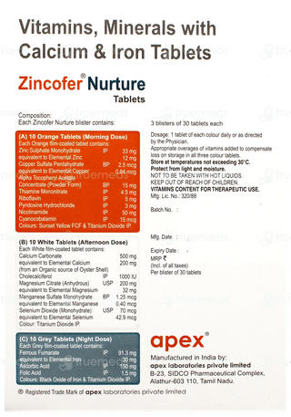 Zincofer Nurture Tablet 30