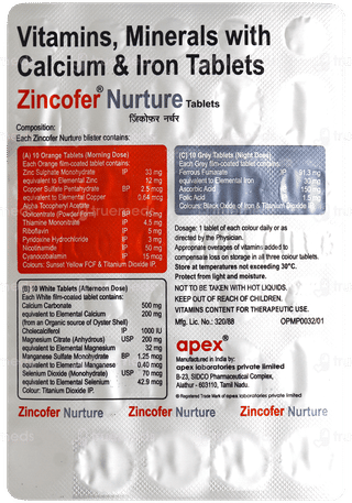 Zincofer Nurture Tablet 30