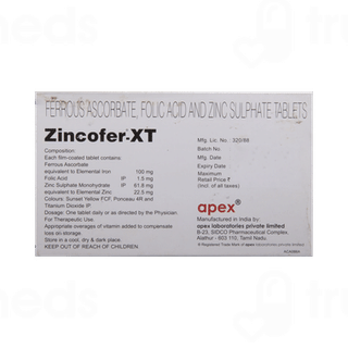 Zincofer Xt Tablet 10