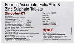 Zincofer Xt Tablet 10