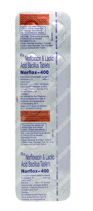 Norflox 400 MG Tablet 10