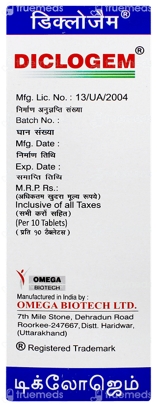 Diclogem Tablet 10