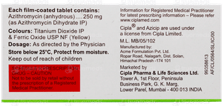 Azicip 250 Tablet 10
