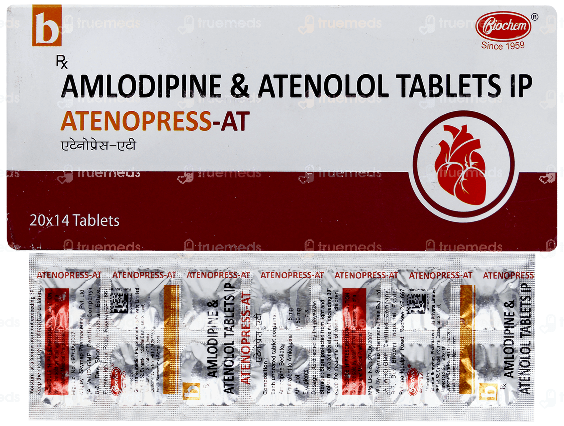 Atenopress At Tablet 14: Uses, Side Effects, Price & Substitutes