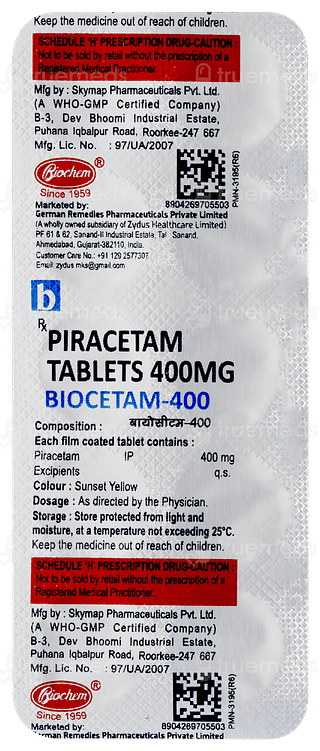 Biocetam 400 Tablet 10