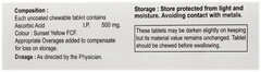Omega Vit Ce Orange Flavour Chewable Tablet 10