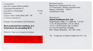 Abclopid 75 Tablet 15