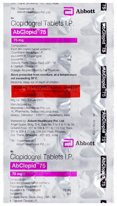 Abclopid 75 Tablet 15