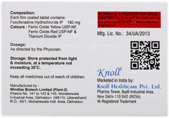 Fexinol 180 MG Tablet 10