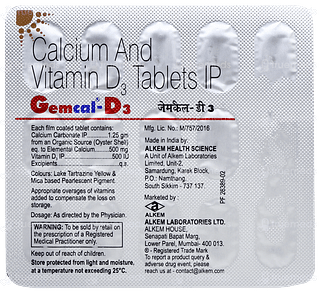 Gemcal D3 Tablet 15