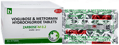 Zarbose M 0.2 Tablet 10