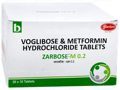Zarbose M 0.2 Tablet 10 Zarbose M 0.2 Tablet 10