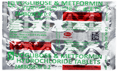 Zarbose M 0.2 Tablet 10 Zarbose M 0.2 Tablet 10