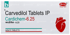 Cardichem 6.25 Tablet 10 Cardichem 6.25 Tablet 10