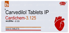 Cardichem 3.125 Tablet 10 Cardichem 3.125 Tablet 10